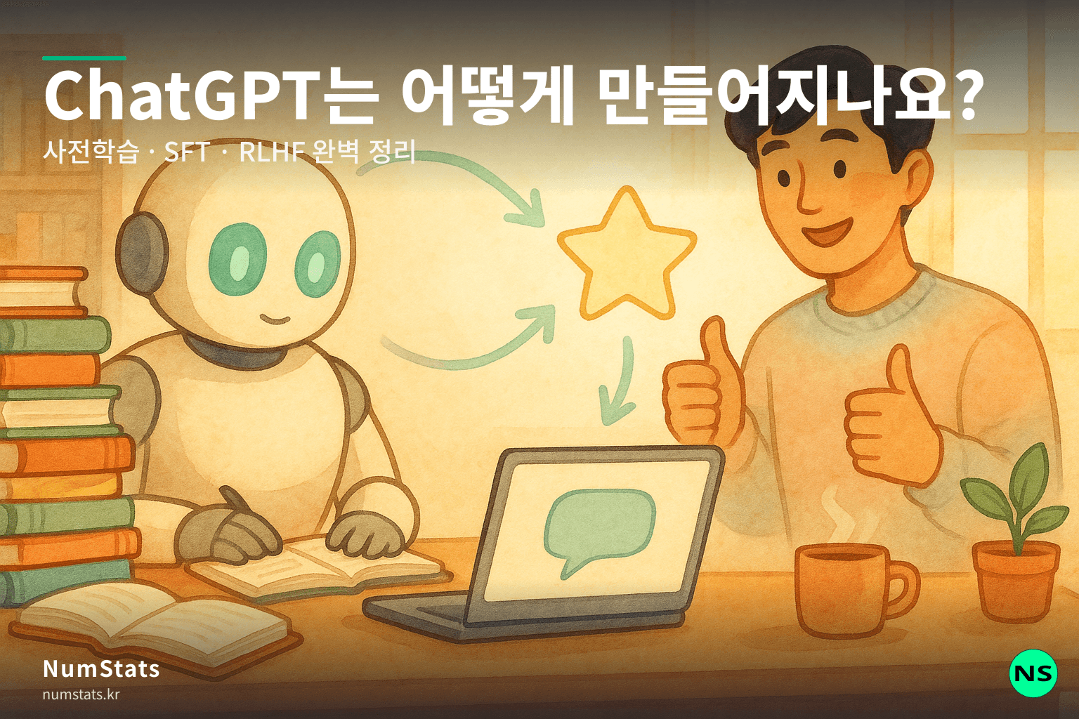 ChatGPT는 어떻게 만들어지나요? — 사전학습·SFT·RLHF 완벽 정리